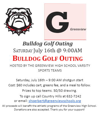 July 16th Bulldog Golf Outing Information 